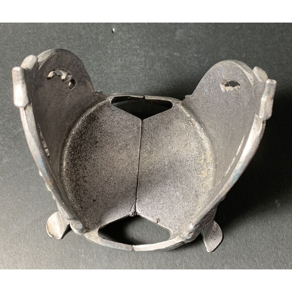 Christmas Tree Candle Jar Holder Metal Pewter - Picture 4 of 4